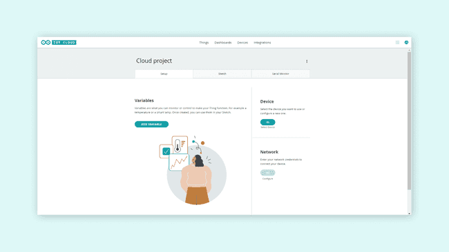 Arduino Cloud’s interface