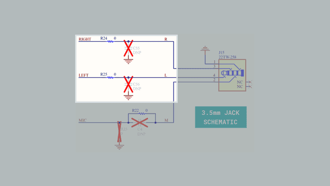 GIGA R1 3.5mm input jack schematic