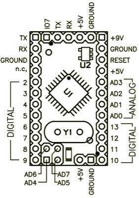 arduino mini pinout