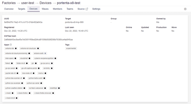 FoundriesFactory device target specs