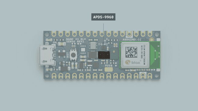 The APDS-9960 proximity and gesture sensor