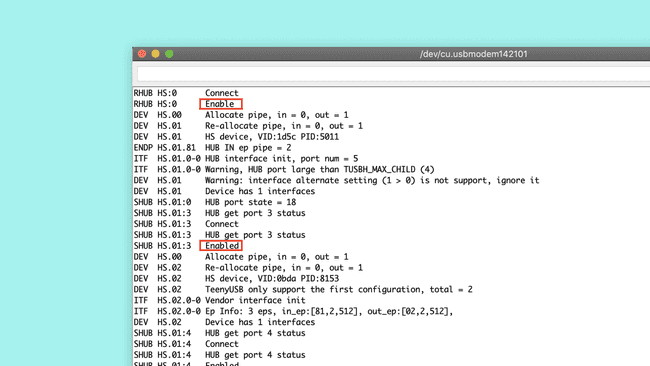 Troubleshooting USB communication info